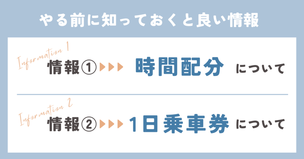 南海電車の謎解きをやる前に知っておくと良い情報