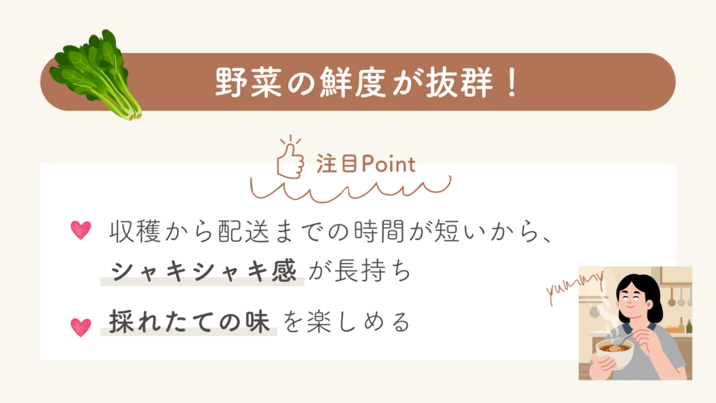 らでぃっしゅぼーや「野菜の鮮度が抜群！」口コミまとめ